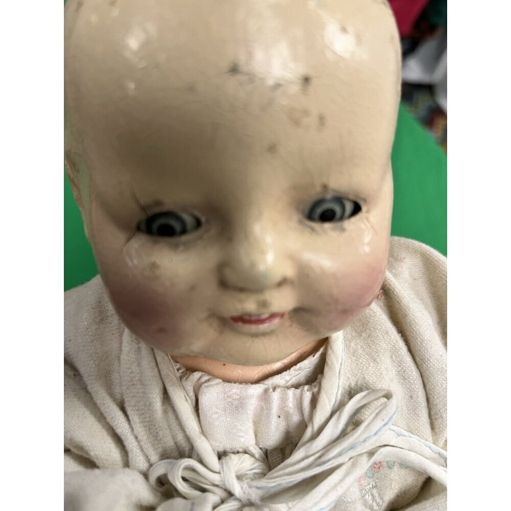 Creepy Distressed Antique Haunted House Halloween 1950 Doll 🎃